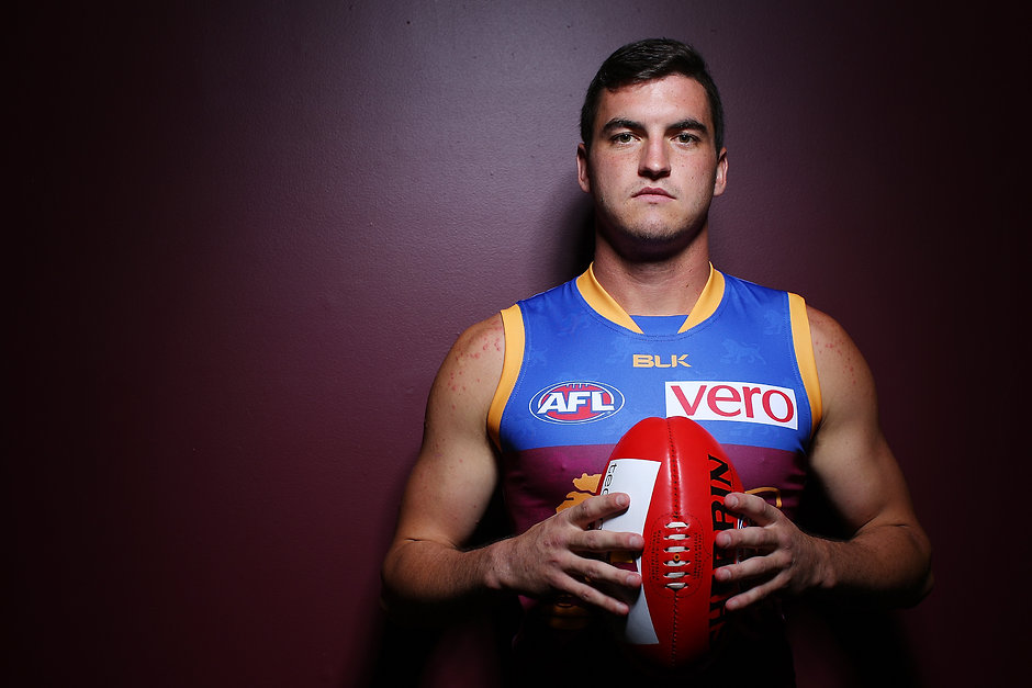 AFL 2016 Media - Brisbane Lions Portraits BRISBANE, AUSTRALIA - APRIL 14: Brisbane Lions player Tom Rockliff poses during a portrait session at The Gabba on April 14, 2016 in Brisbane, Australia. (Photo by Chris Hyde/AFL Media/Getty Images)
